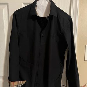 Mens Burberry Collar Shirt